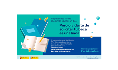 Abierta la convocatoria general de becas para el curso 2022-2023